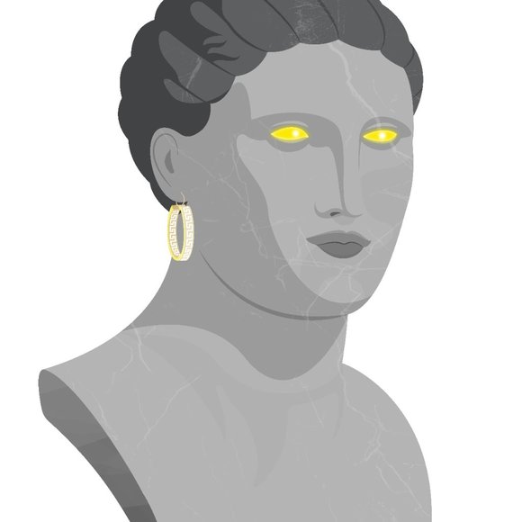 Greek Goddess with Golden Earring - Picture 2 of 2